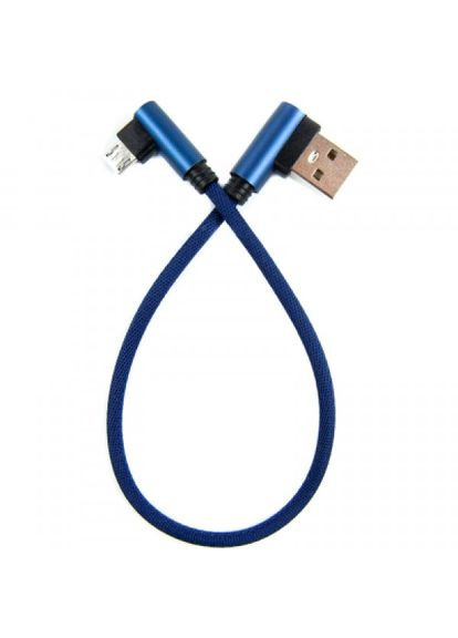 Дата кабеля (NTKM-UG-SHRT-SET-BLUE) DENGOS usb 2.0 am to micro 5p 0.25m blue (289370516)