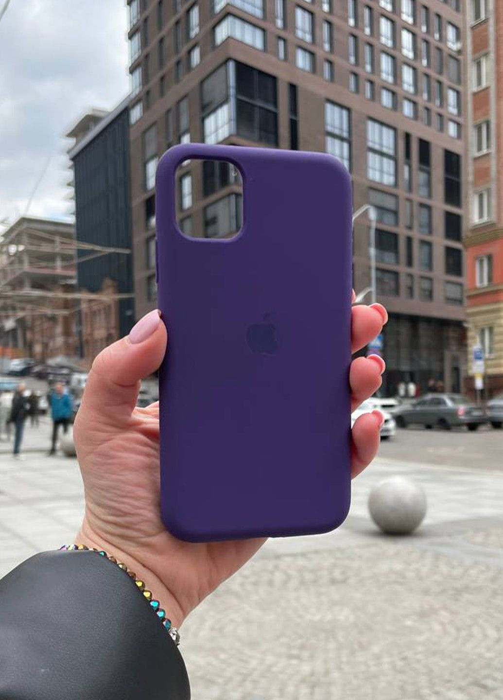Чехол для iPhone 11 Pro Max фиолетовый Deep Purple Silicone Case силикон кейс No Brand (289754160)