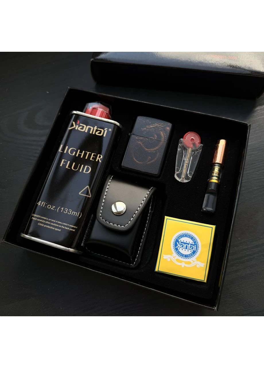 Набор подарочный с бензиновой зажигалкой No Brand (387136847)
