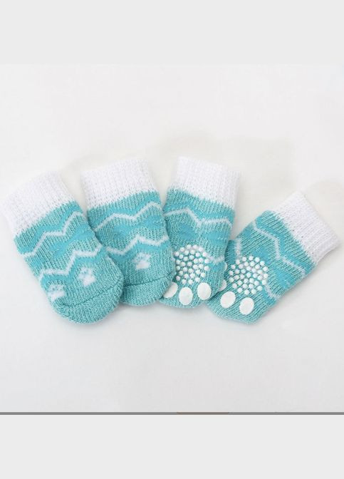 Носки для котов и кошек Pet Style "Узор" Голубые 3 No Brand - (323234329)