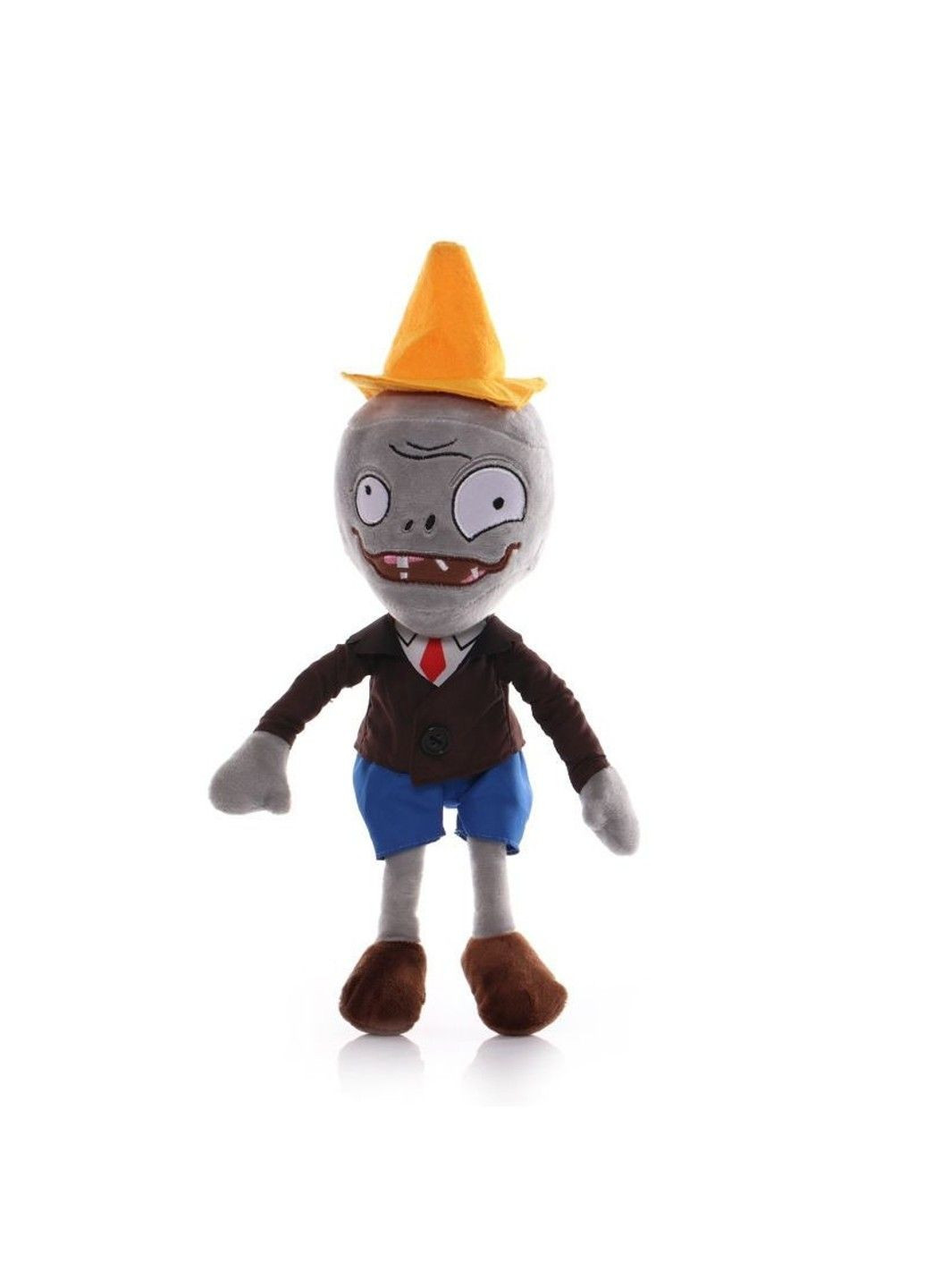 М'яка іграшка Зомбі з конусом Рослини проти зомбі 30 см No Brand (336950707)