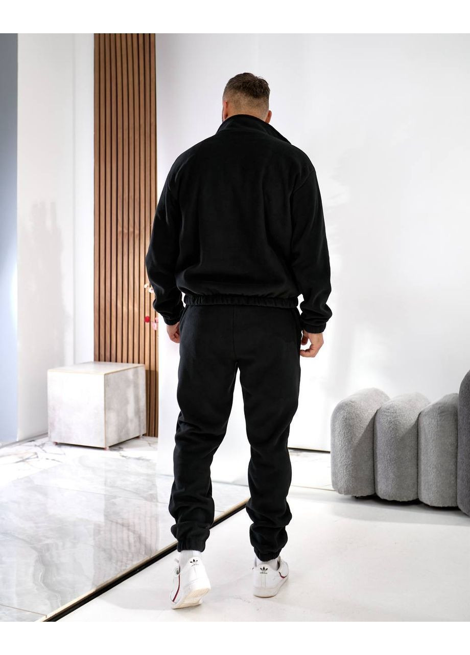 Чорний демісезонний чоловічий спортивний костюм брючний No Brand