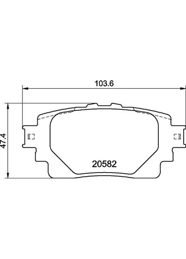 Тормозные колодки дисковые P83 174 Brembo (390289349)