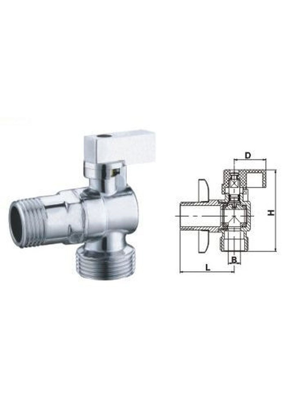 Кран кульовий кутовий 1/2″х1/2″ A7172 Solomon (335426087)