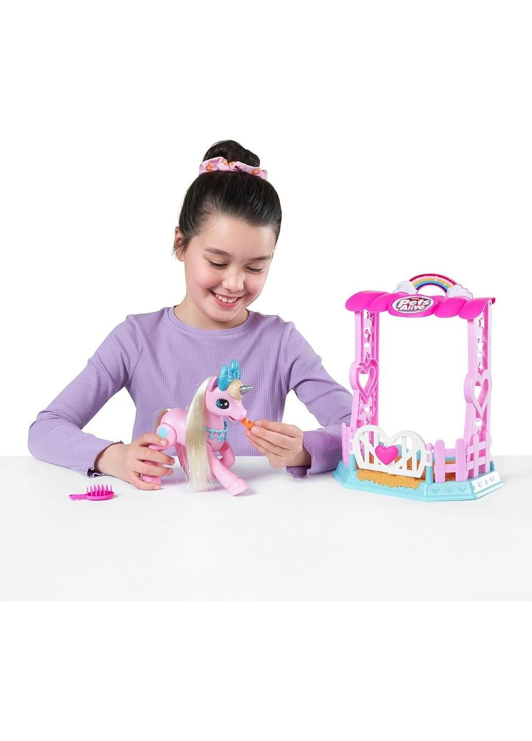 Интерактивный игровой набор Pets Alive - Волшебный единорог в домике Pets & Robo Alive (368722032)