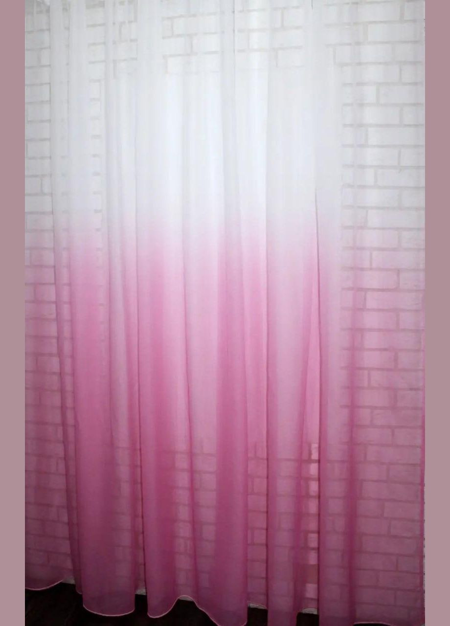 Набор шторы и тюль полупрозрачные нежно 1 шт 3х2,5 м + 2 шт 1х2,5 м (П4К-031дк 518тВ-53) No Brand (306633753)