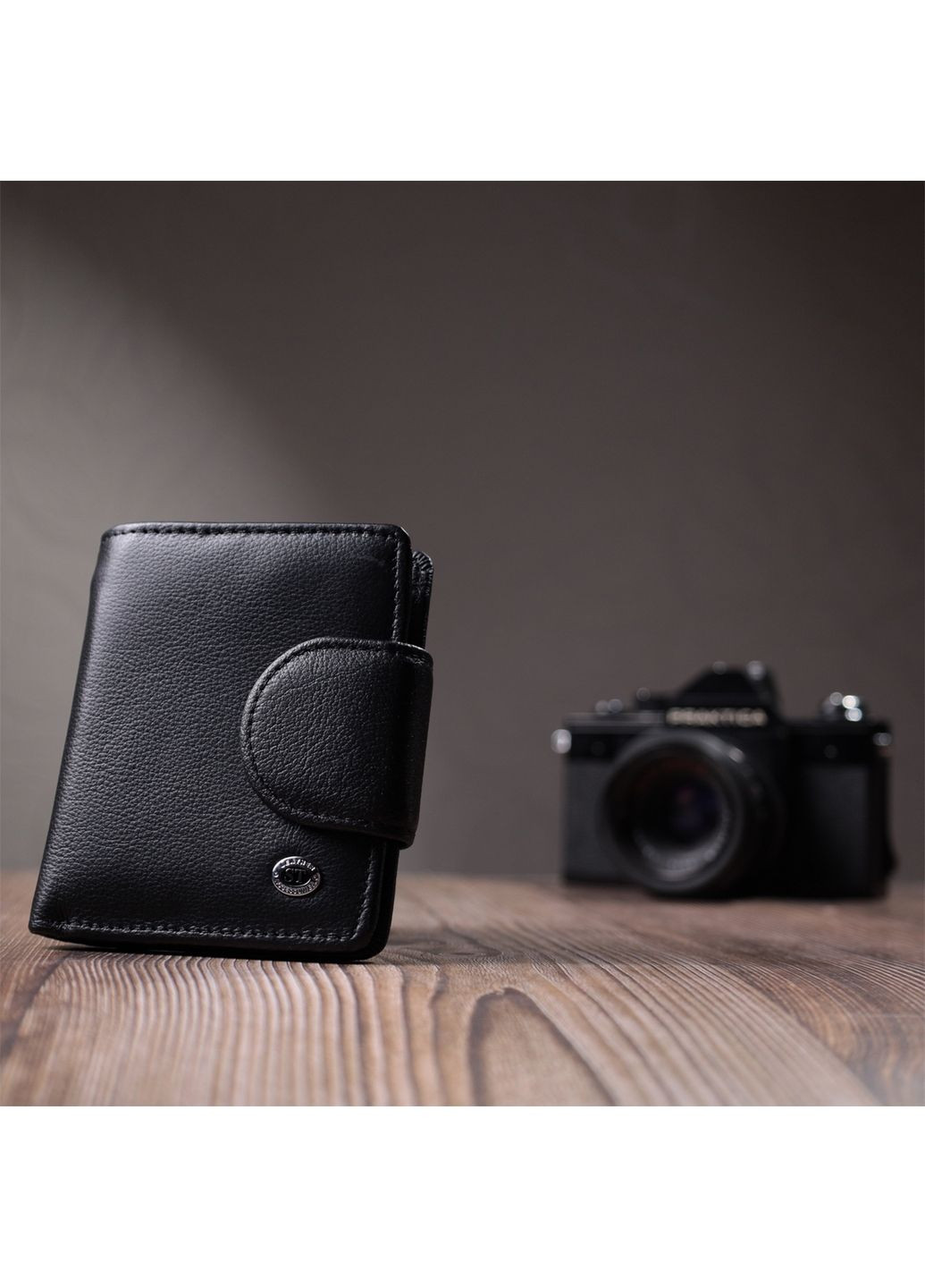 Жіночий шкіряний гаманець 10х11,2х1,5 см st leather (315868979)