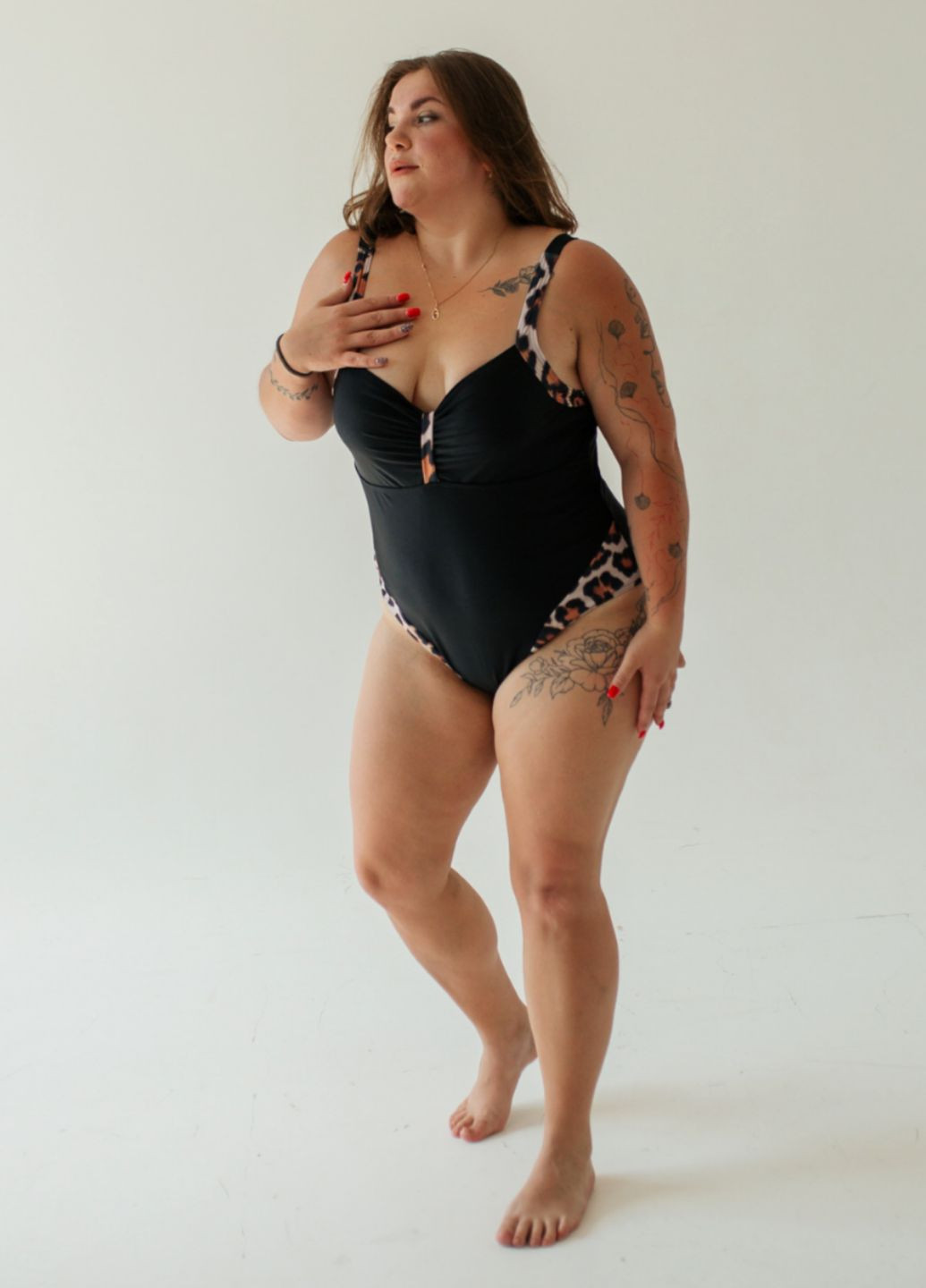 Чорний демісезонний купальник суцільний суцільний Ods