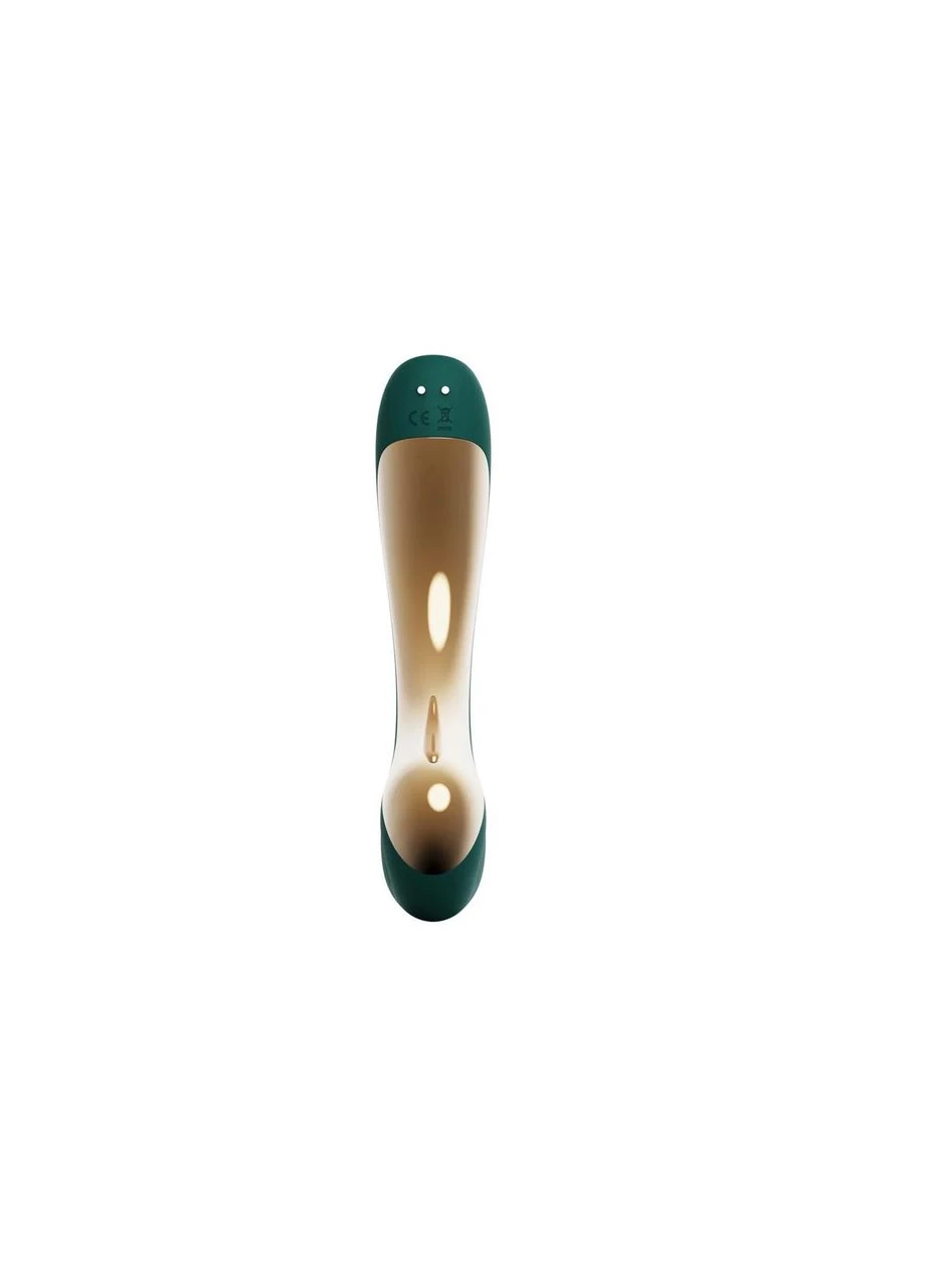 Вибраторпульсатор для точки G с подогревом - Talis G-Spot PulseWave Vibrator Turquoise Green (14.4*3см) Zalo (315014352)