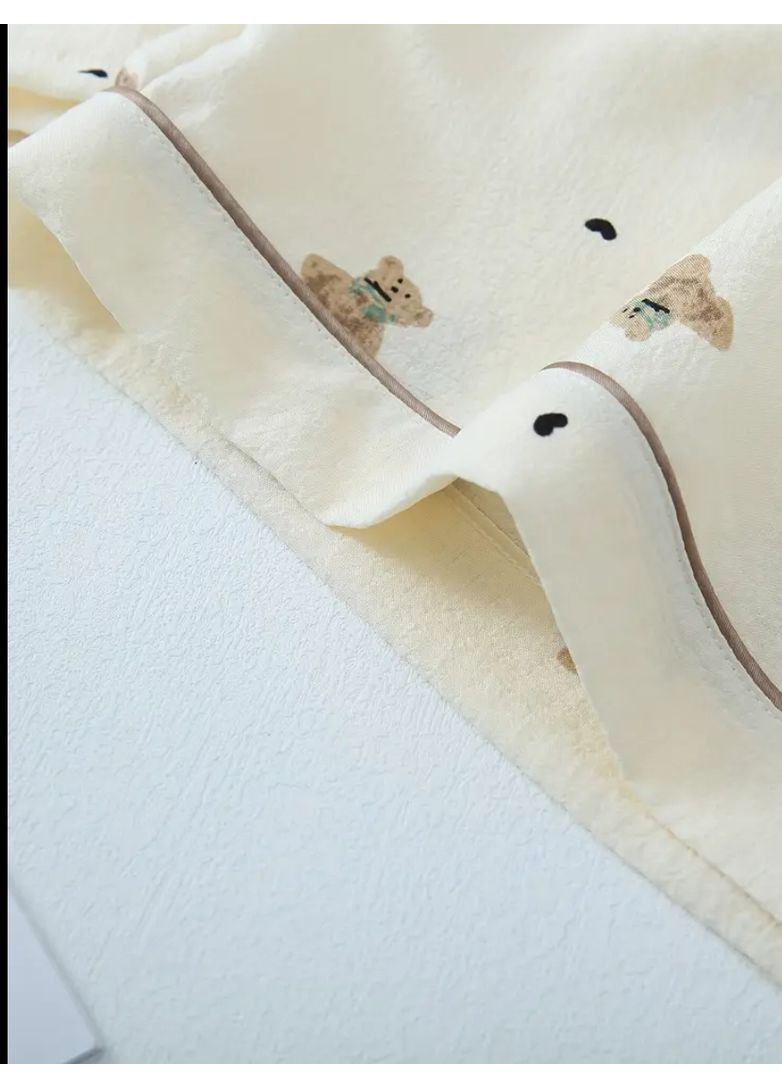 Бежева всесезон піжама жіноча сорочка + шорти Malta