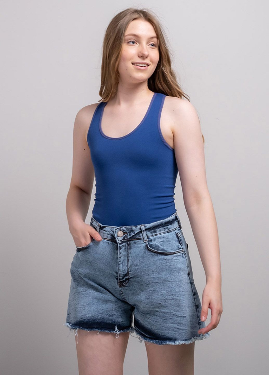 Шорти жіночі джинсові блакитні 200498 Power (266147020)