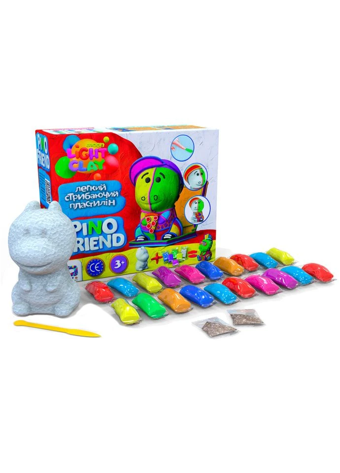 Набор легкого прыгающего пластилина TM Pino Friend Рокки 70060 Moon Light Clay (334153784)