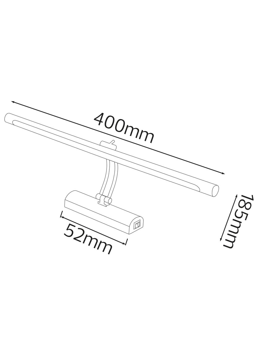 Подсветка зеркал-картин LED "ANKA-8" 8W 4200K Horoz Electric (346089459)