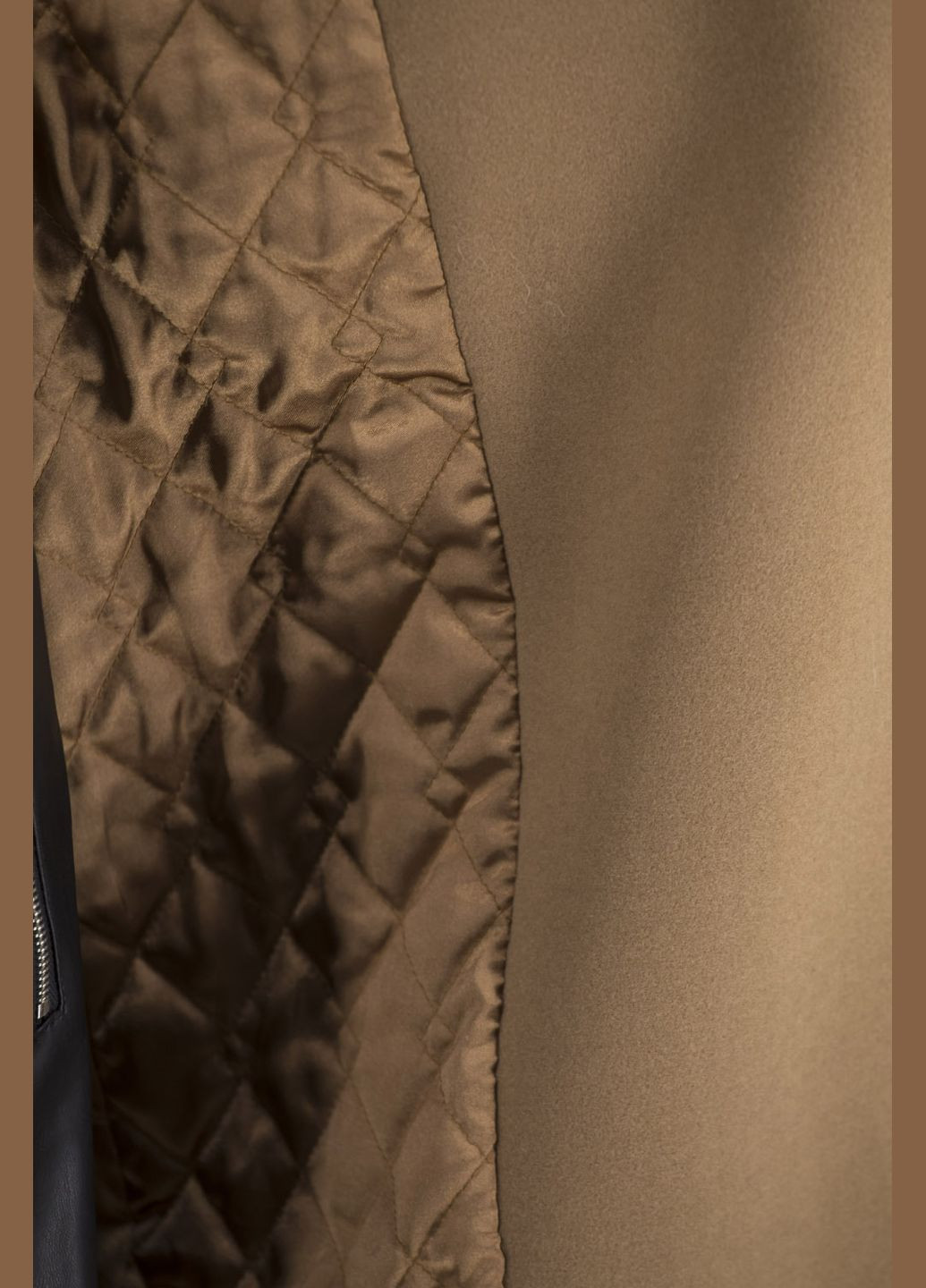 Койот демісезонне Довге жіноче вовняне пальто на запах із поясом, англійський комір, утеплене синтепоном, casual стиль Kent (кемел, ), 38041 No Brand