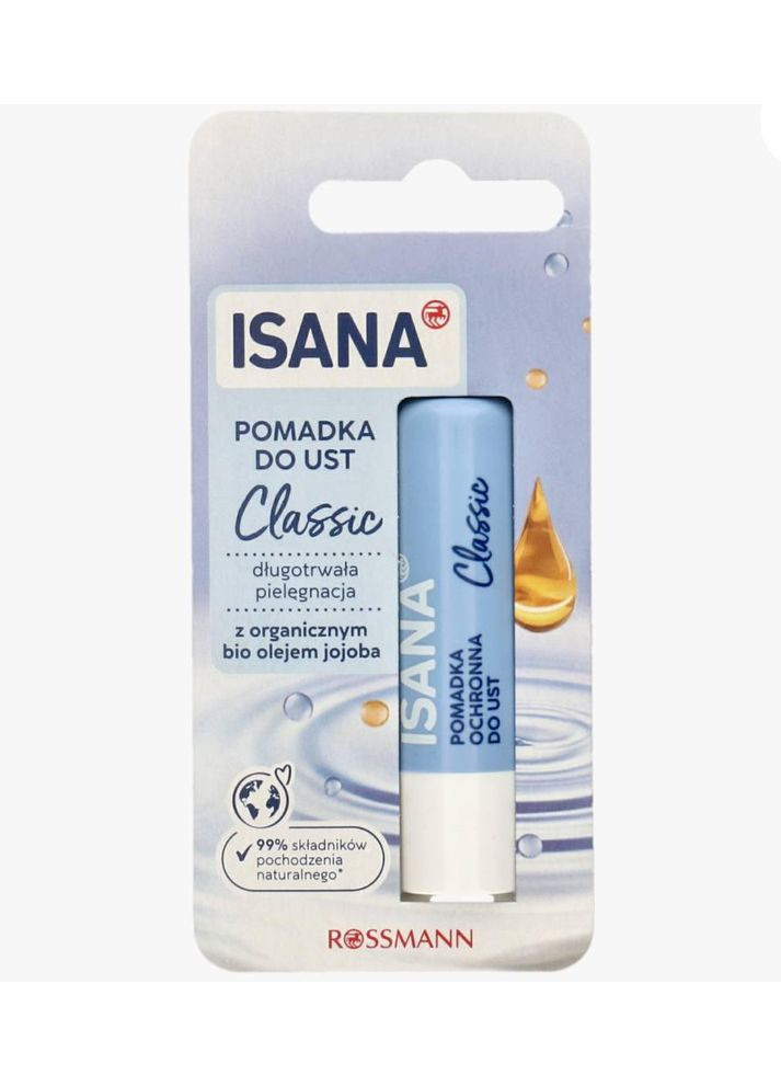 Бальзам для губ з маслом жожоба Lippenpflege Classic 4,8 г Isana (366569743)