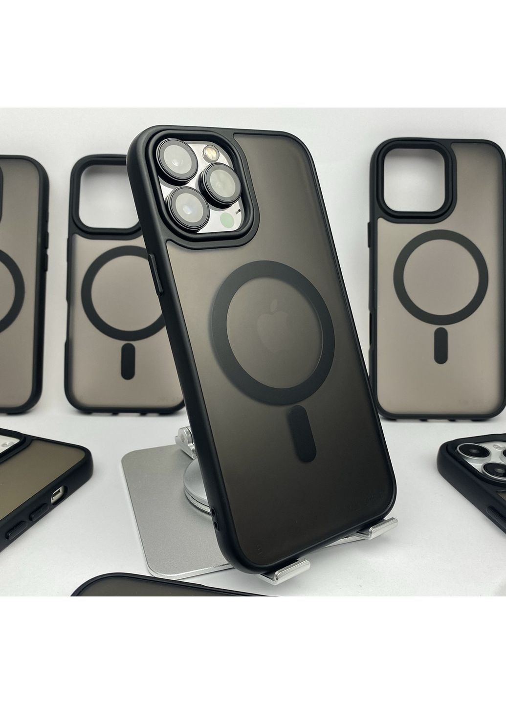 Чехол на айфон 13 о 13 PRO Magsafe бампер магсейф чехол на айфон 13 О магнитный black matte No Brand (369137162)