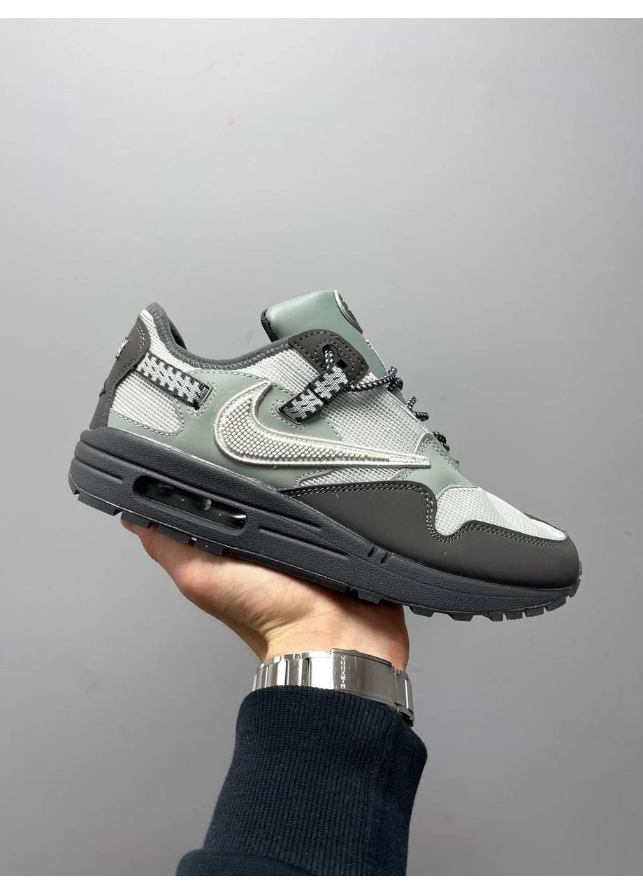 Цветные летние кроссовки nike travis scott x air max 1 dusty sage найк аир макс No Brand