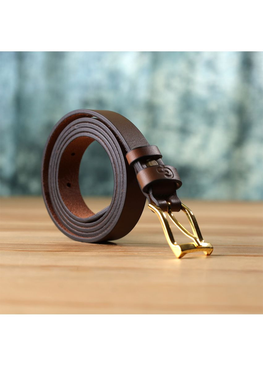 Модный узкий кожаный ремень для женщин 22954 Grande Pelle (364316012)