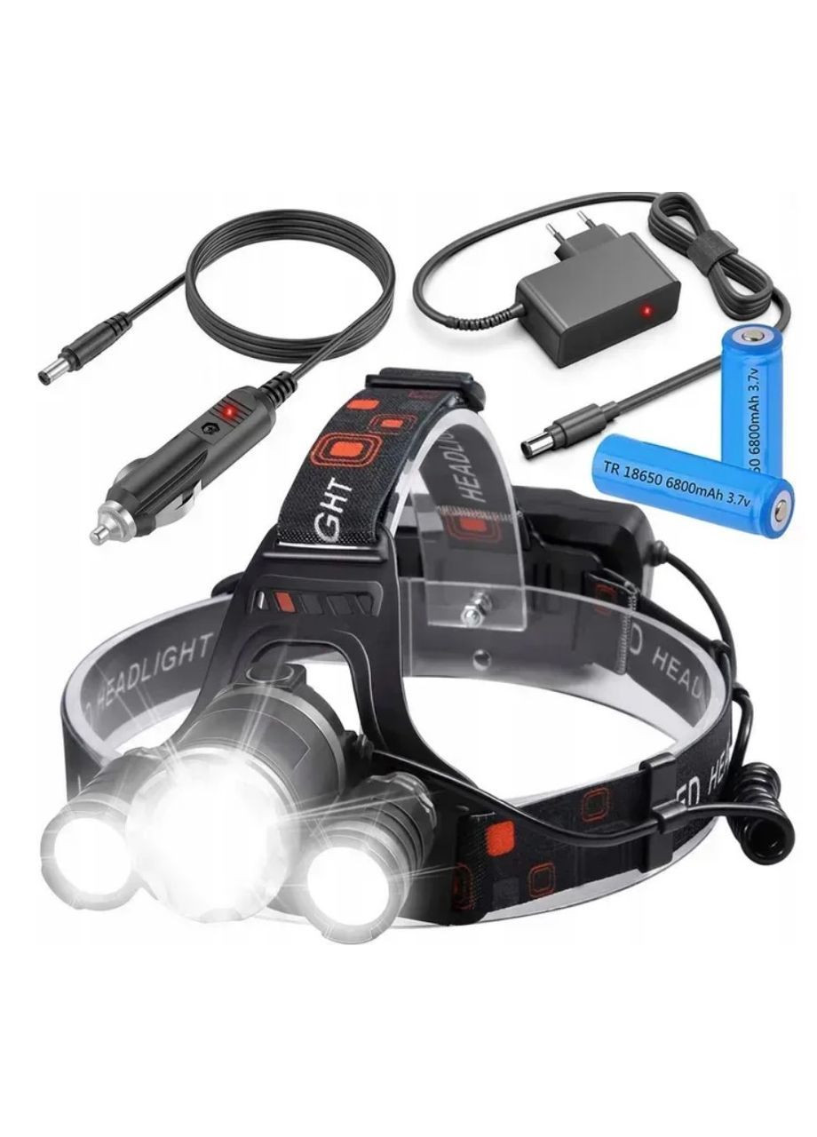 Налобний ліхтар BL-RJ-3000-T6 4 режими Повна комплектація (2104618822) Bailong (370606339)