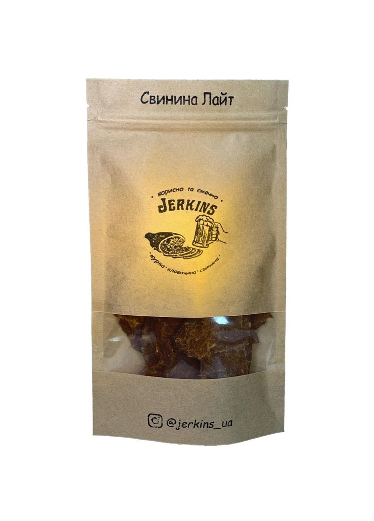 Чипси Свинина Лайт. 100г Jerkins (323144408)