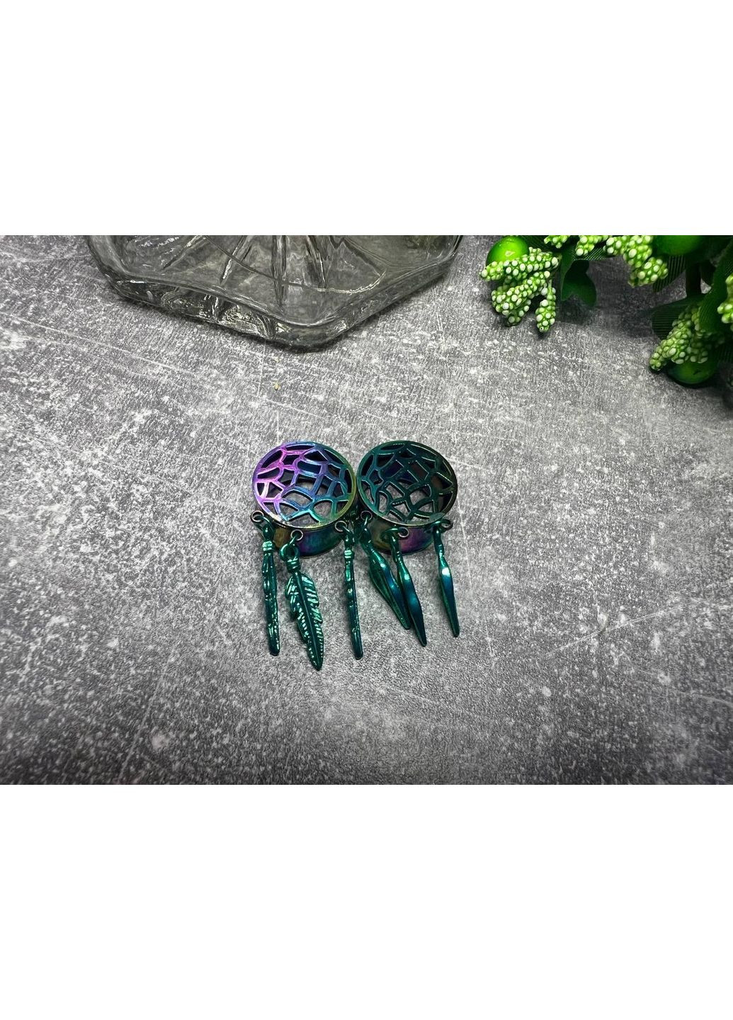 Тунелі зі сталі з підвісками, ловець снів No Brand (372131094)