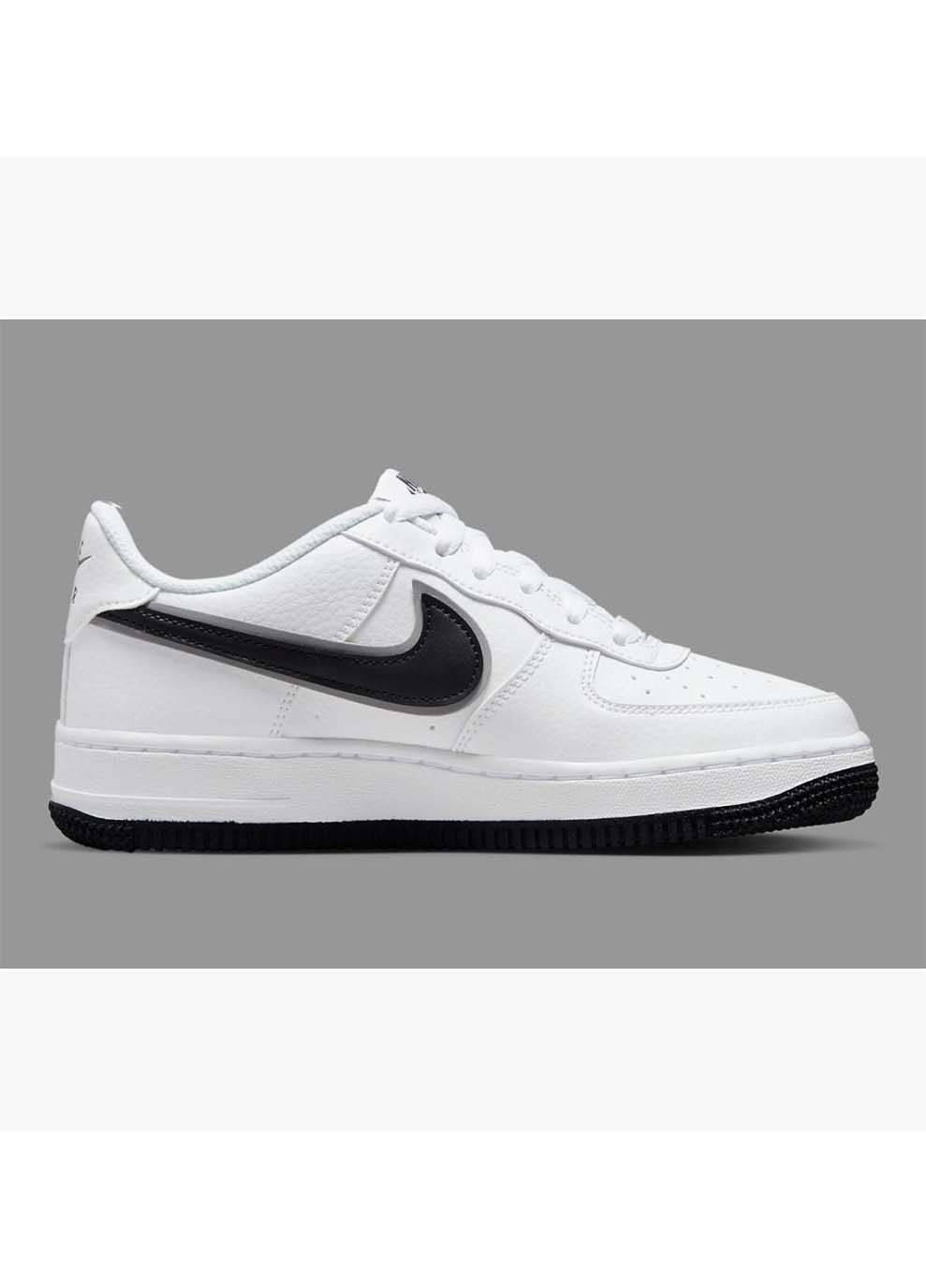 Белые демисезонные детские кроссовки air force 1 gs белый Nike
