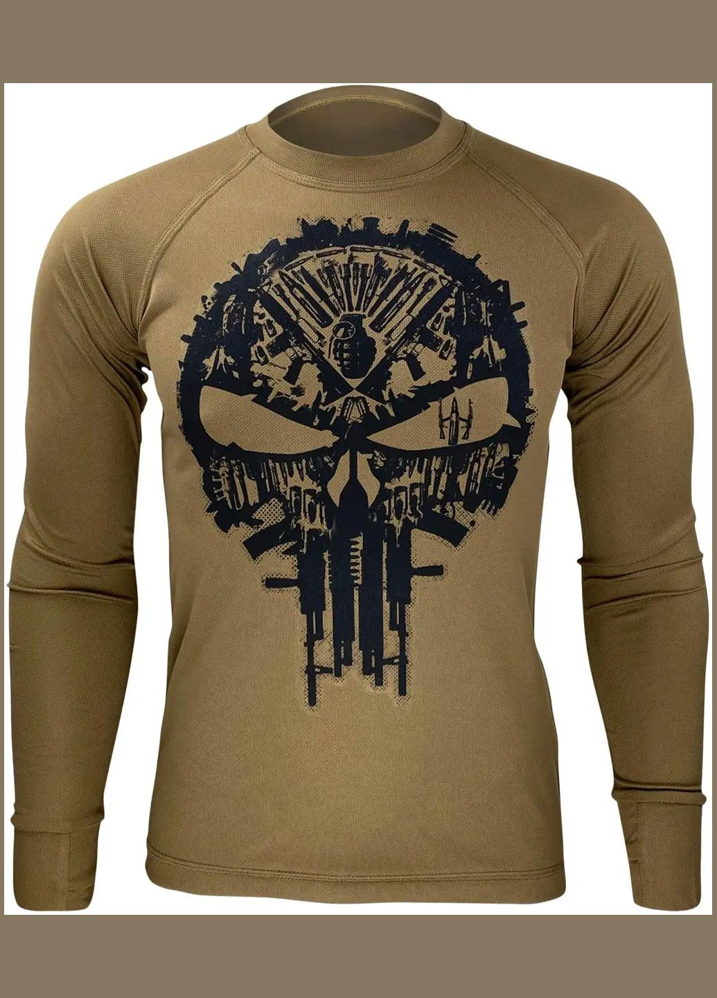 Оливковая реглан kramatan the punisher tactical design olive No Brand