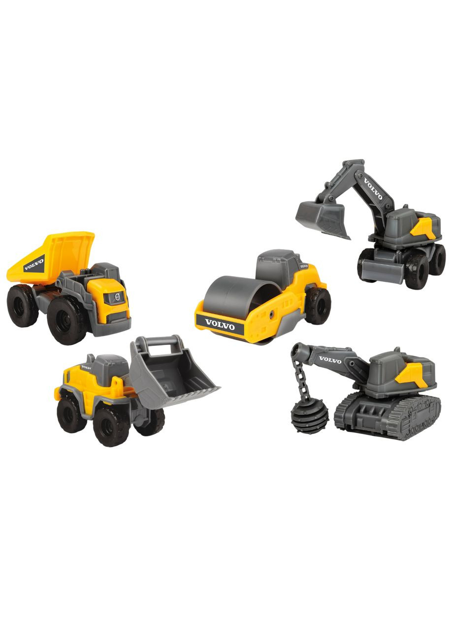 Ігровий набір Вольво Мікроробітники, 5 машин () Dickie toys 3722008 (361658914)