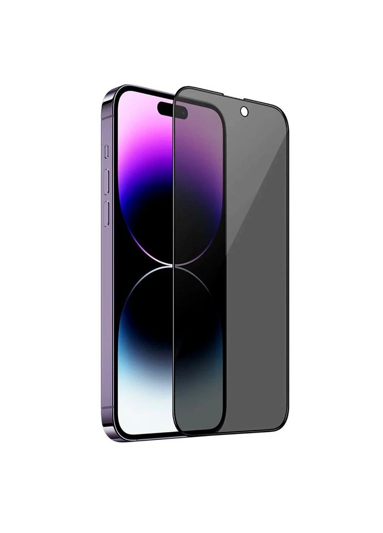 Захисне скло Privacy Glass ударостійке для iPhone 14 Pro чорне Kassell (379600218)