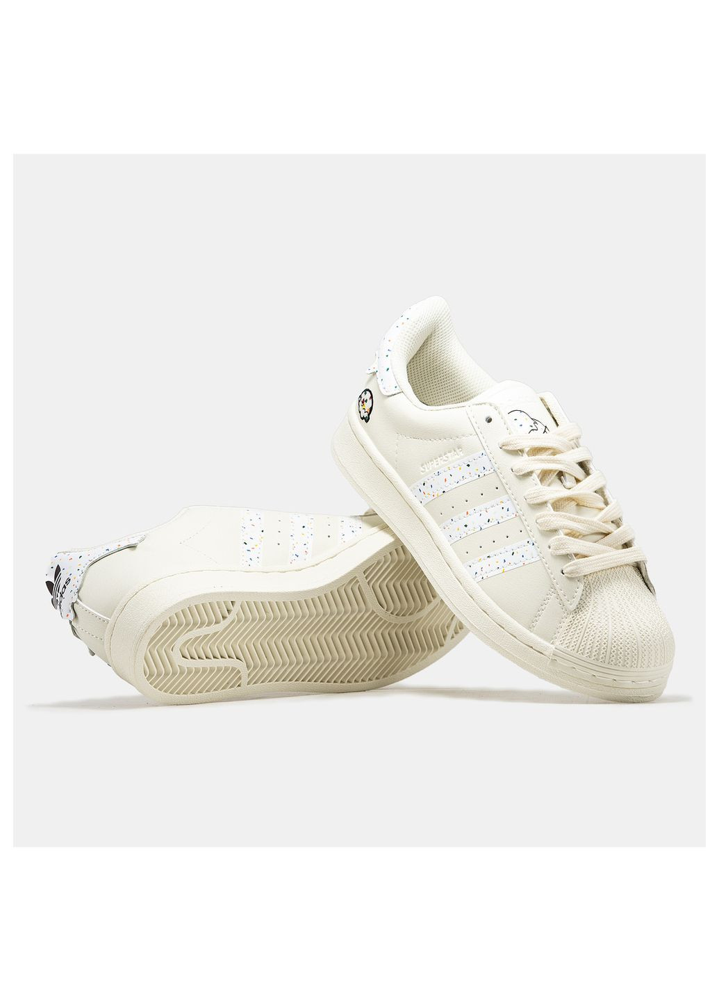 Кросівки жіночі No Brand Superstar бежеві демісезони (297869448)