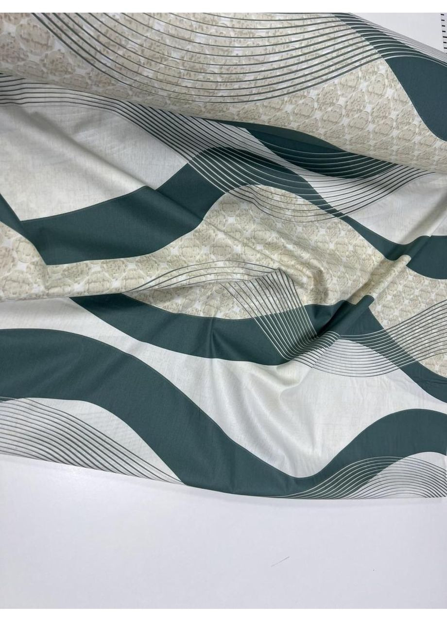 Постільна білизна з резинкою Хвиля, сатин Евро розмір, наволочки 70/70 No Brand (364220043)