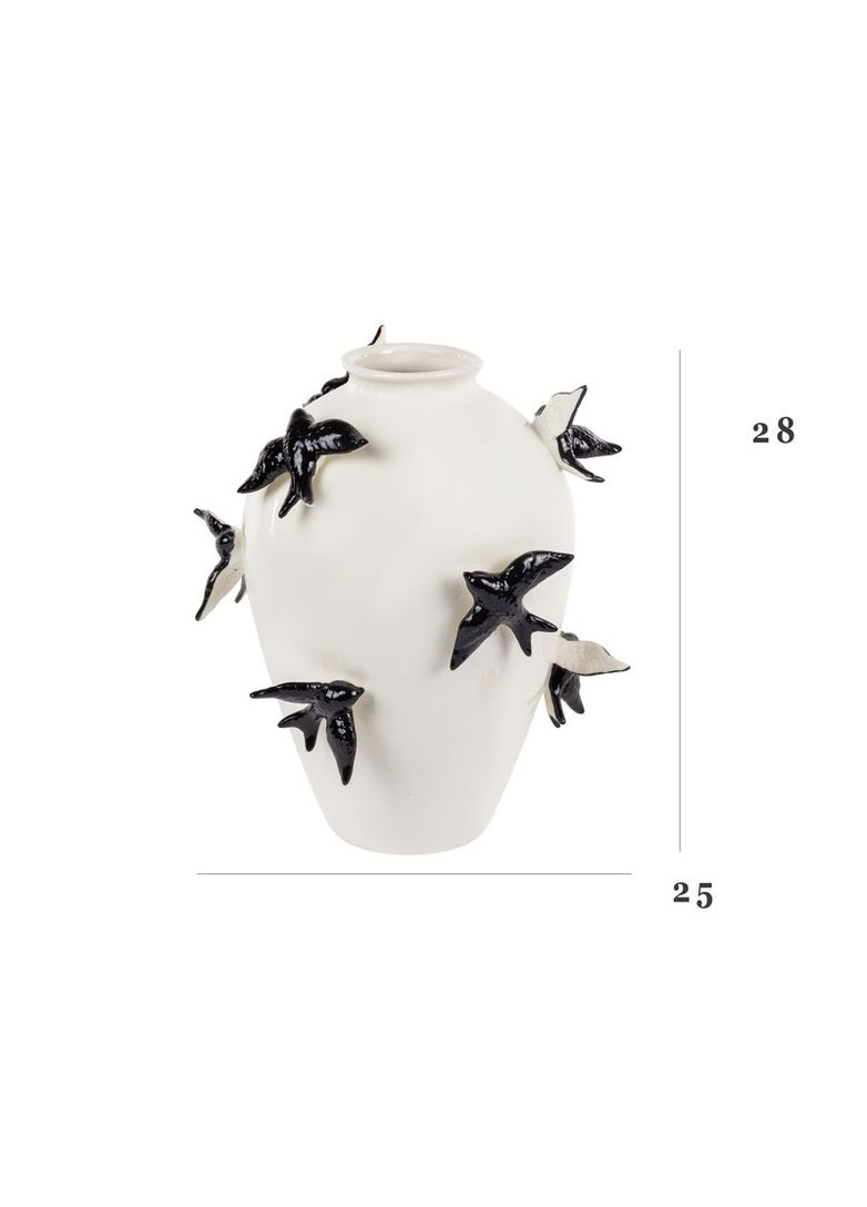 Ваза настольная декоративная Ласточки 25х28 см 1626-009 No Brand (368768531)