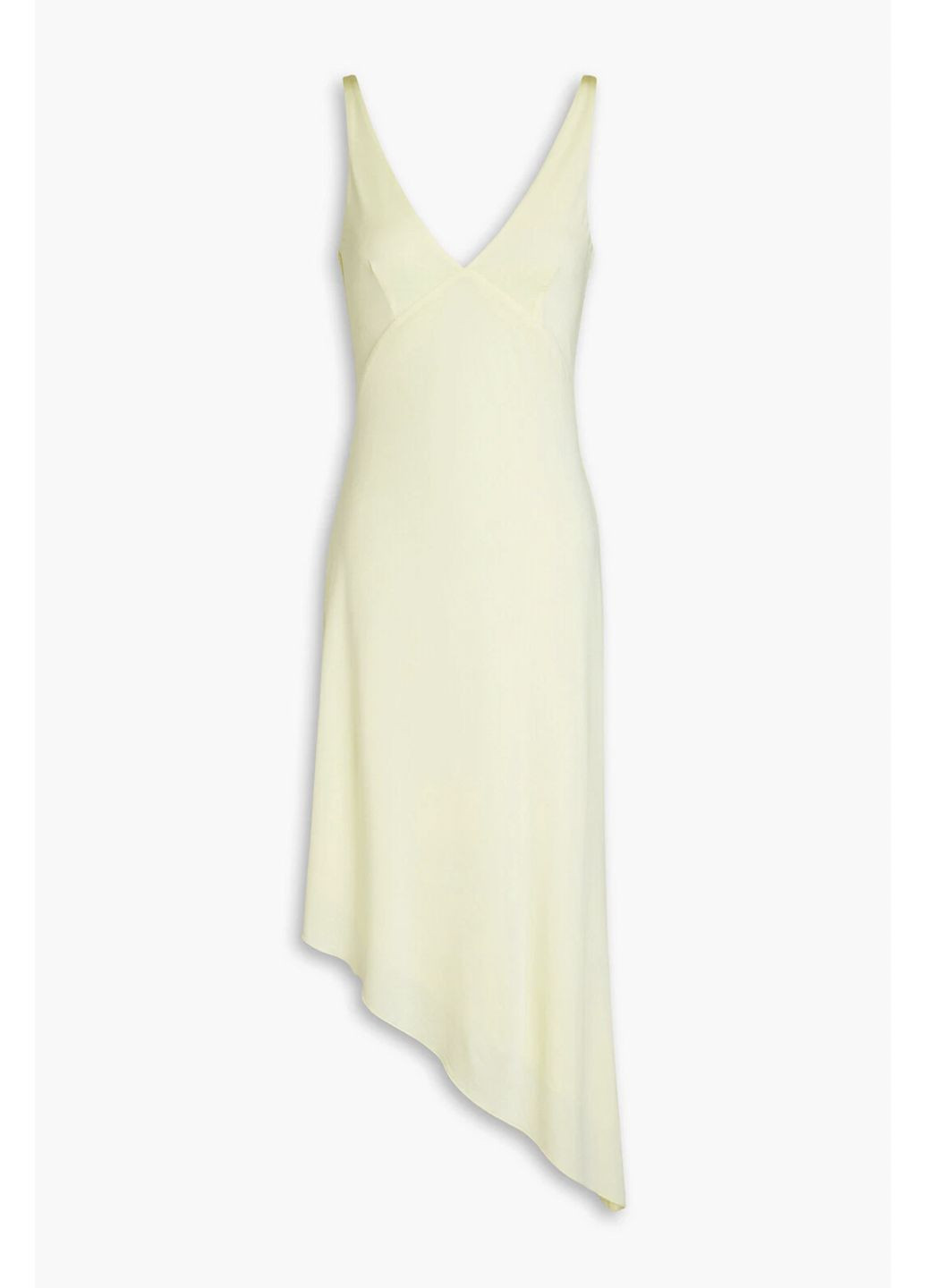 Світло-жовтий святковий, коктейльна, домашній, пляжна, карнавальний, відвертий, повсякденний, кежуал, вечірня стильна жовта сукня міді birger christensen сукня-комбінація, з відкритою спиною, а-силует, з відкритими плечима Remain