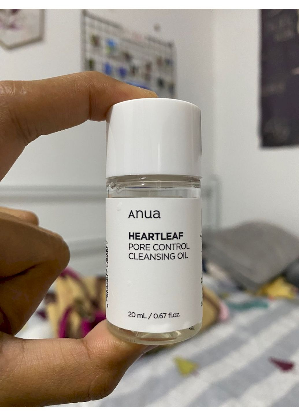 Некомедогенное гидрофильное масло с хауттюйнием сердцевидным маслом Heartleaf Pore Control Cleansing Oil 20 мл МИНИАТЮРА Anua (296723060)