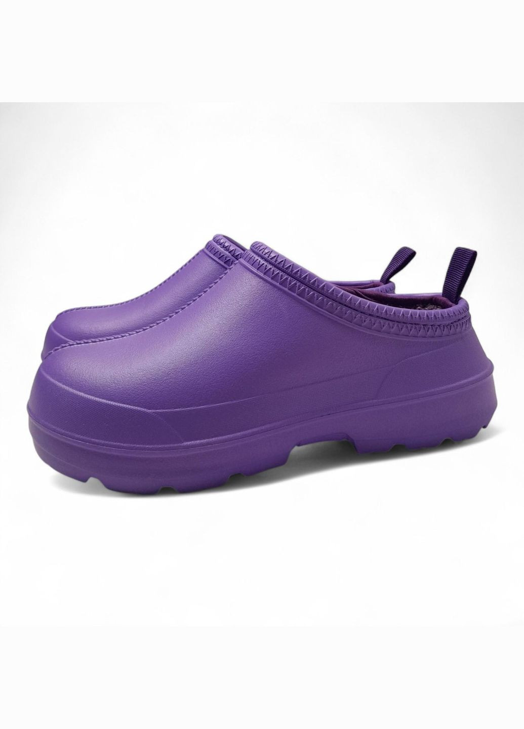 Жіночі утеплені сабо Style фіолетові з хутром розмір 38 (25 см) Dago (362486910)