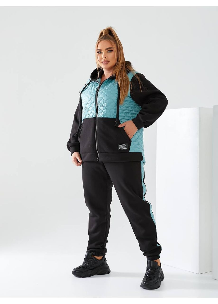 Женский теплый спортивный костюм цвет светло серый New Trend (304972815)