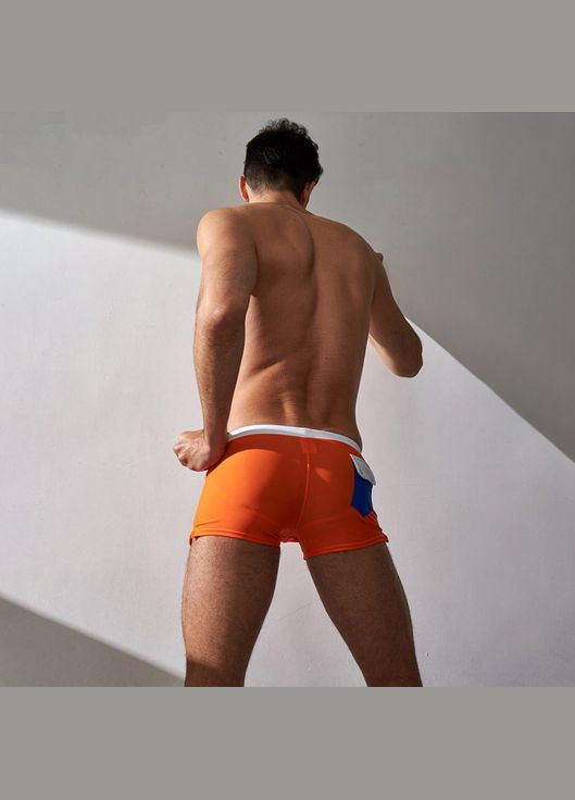 Мужские оранжевые пляжные, спортивные, повседневные, кэжуал мужские плавки боксеры темно-синий 2545 шорты Sport Line