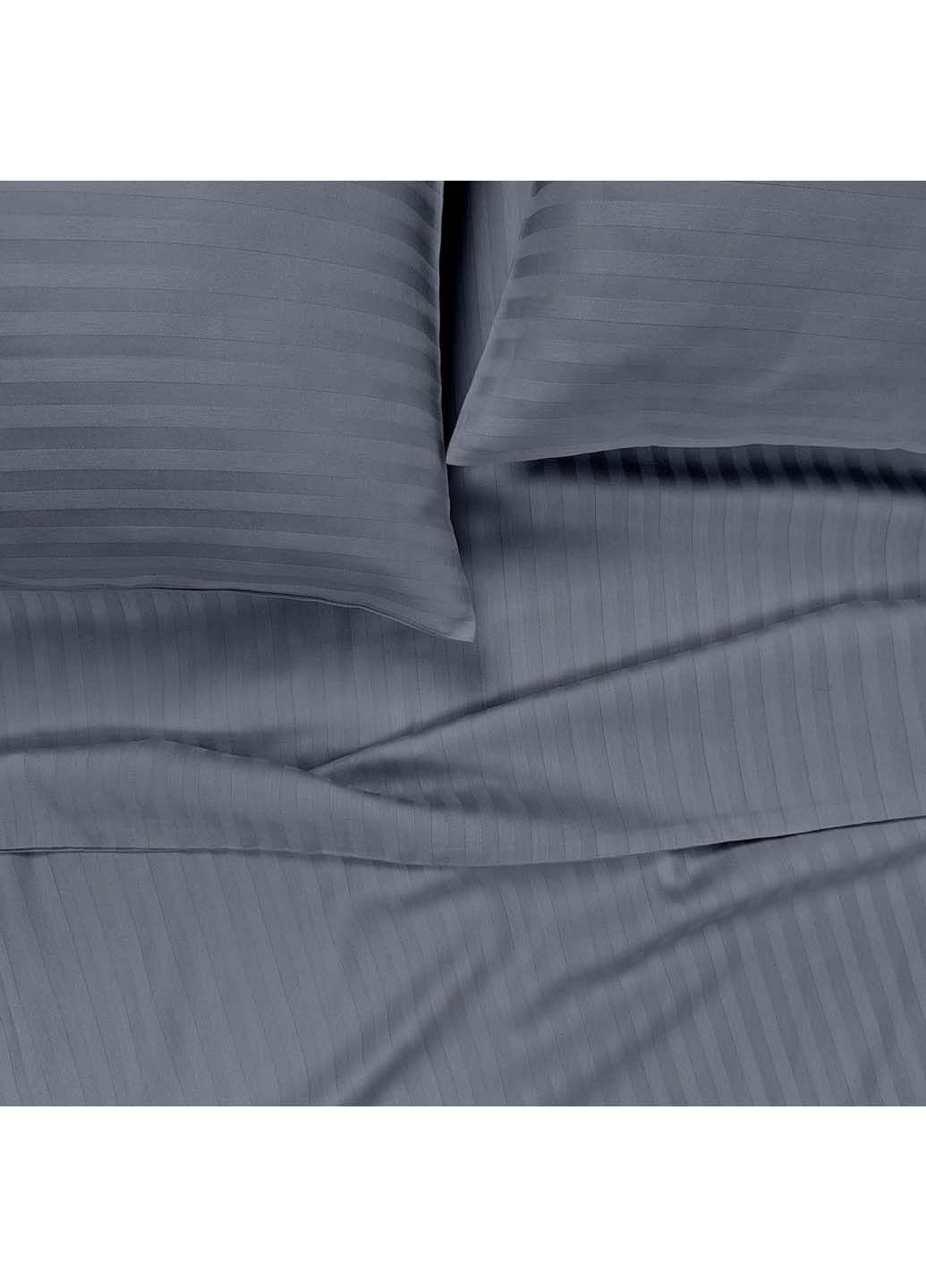 Подростковая постель сатин с простыней на резинке STEEL CS1 160х220 см Cosas (307477138)