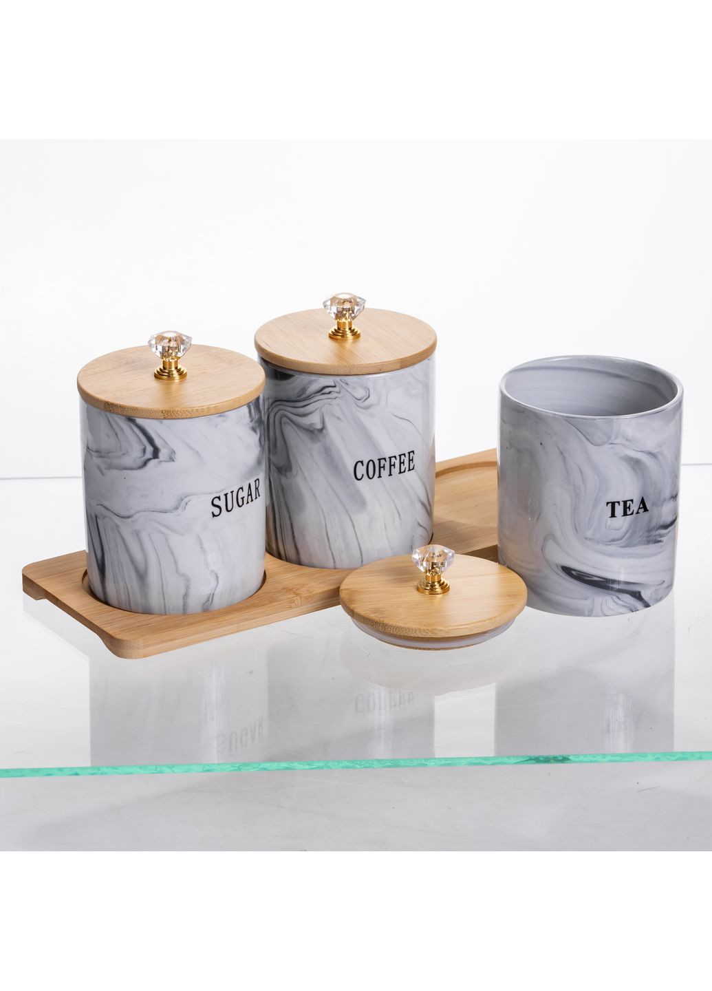 Набор банок для хранения 3 штуки по 350 мл. Yiwu (366092034)