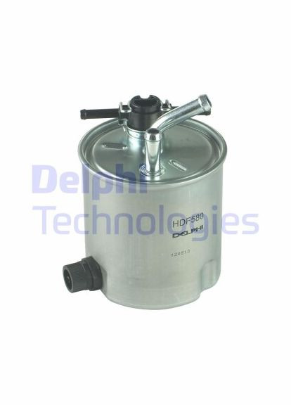 Фільтр паливний NISSAN CABSTAR 3.5L, 4.5L, RENAULT TRUCK (RVI) MAXITY 2.8L, 3.2L, 3.5L, 4.5L HDF580-ua Delphi (366163231)