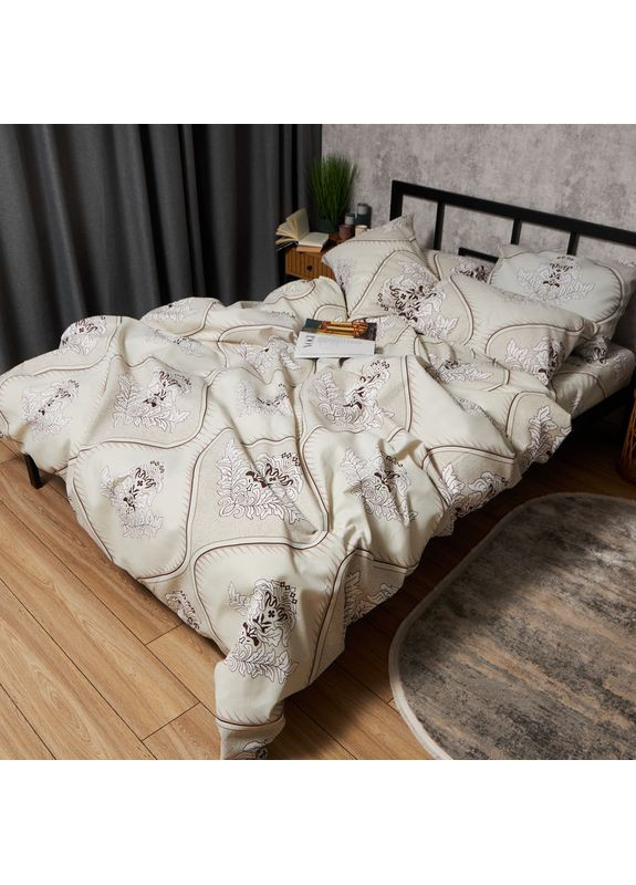 Комплект постільної білизни Мікросатин Premium Сімейні 160х220х2 наволочки 2х40х60 (MS-820010005) Moon&Star Royal Elegance (356115083)