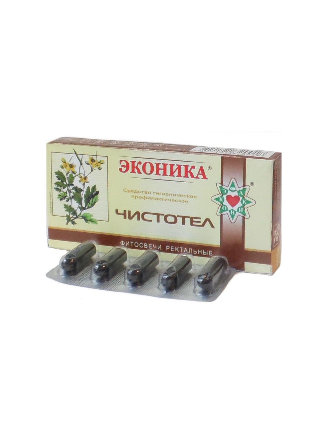 Фитосвечи с экстрактом чистотела 10 штук Эконика Еконіка (318679381)