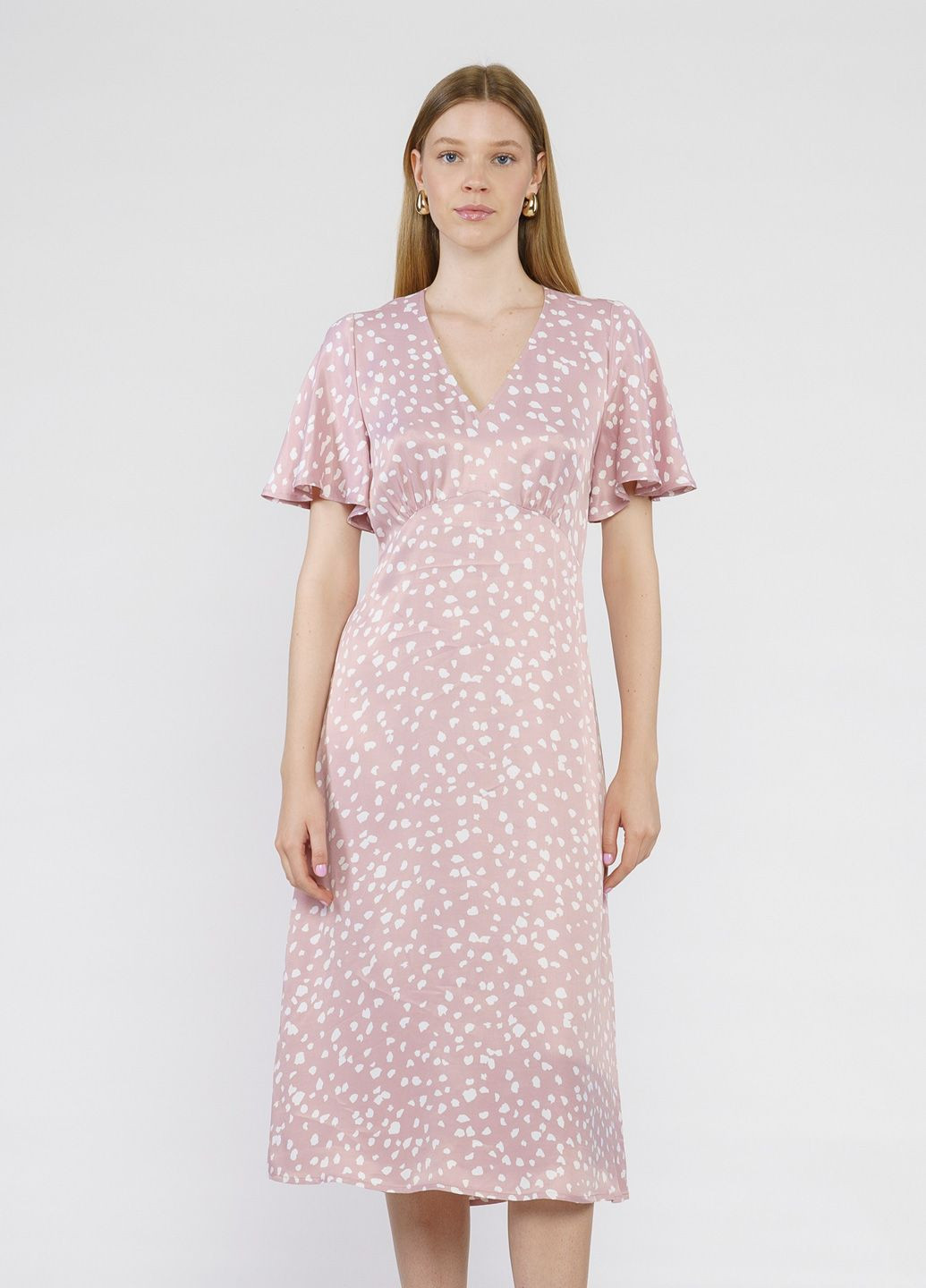 Пудрова кежуал сукня жіноча пудрова Arber