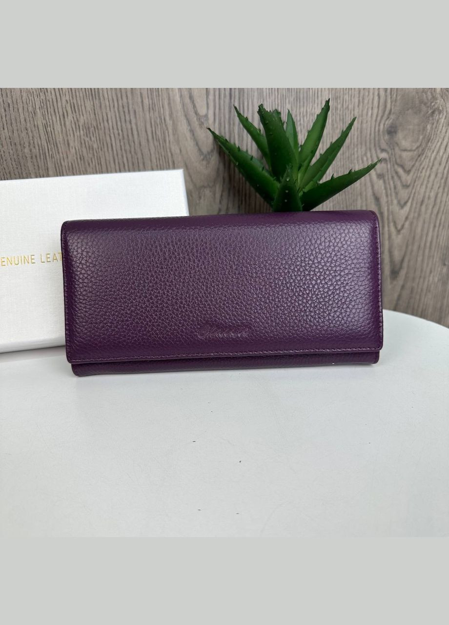 Классический женский кожаный кошелек портмоне для женщин фиолетовый Classic (331770975)