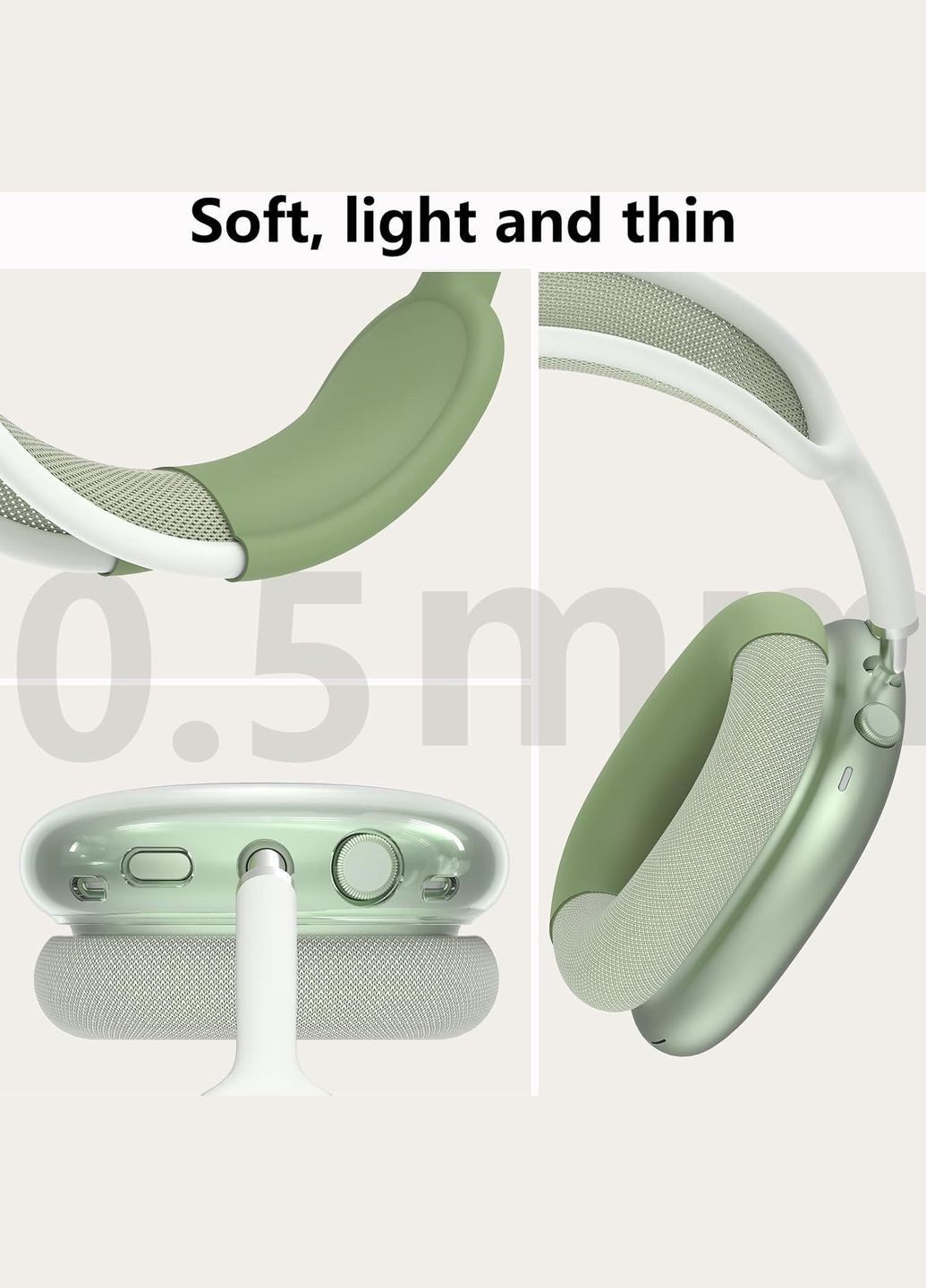 Чехол для Apple Airpods Max 2 / Airpods Max Ear Cups/Ear Pad/Headband Cover Green (ARS83290) ARS (343047136)