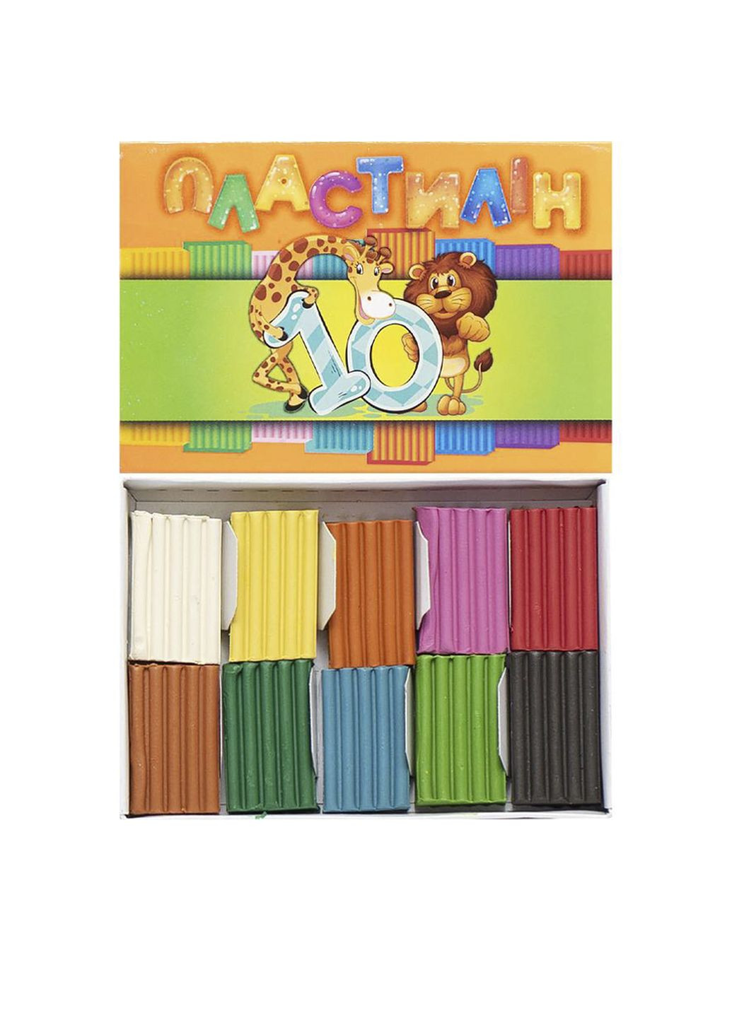 Пластилін, 10 кольорів колір різнокольоровий ЦБ-00281028 Тетрада (339402289)