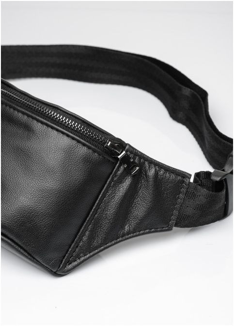 Сумка женская через плечо бананка кожаная Tirso PSO Черный Sambag (303139185)