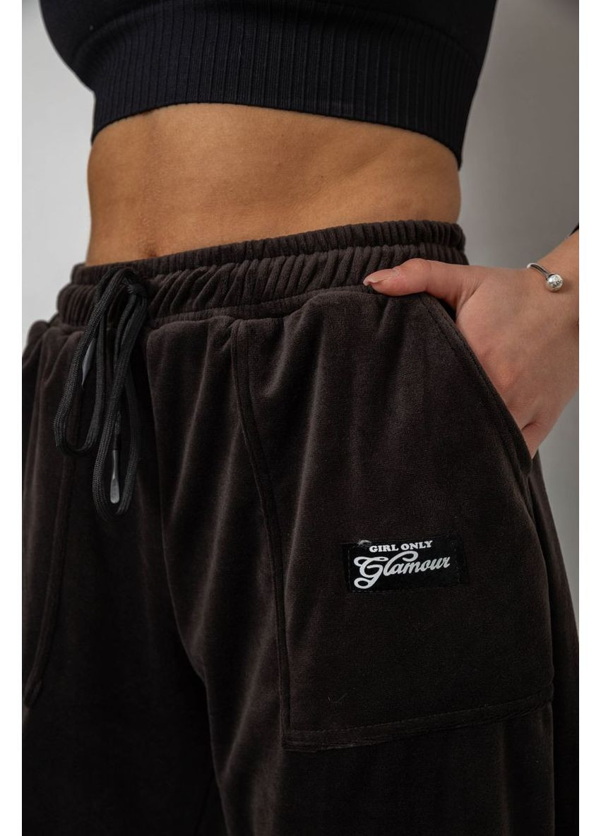 Спортивные штаны женские велюровые на флисе Sport Line (355796417)