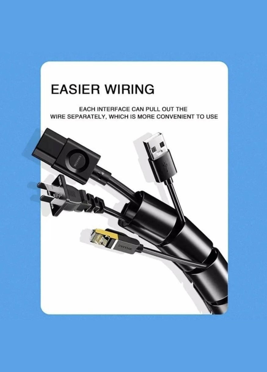 Органайзер кабелю фіксатор стяжка хомут для проводів 2 м 10 мм CHOICE (317297543)