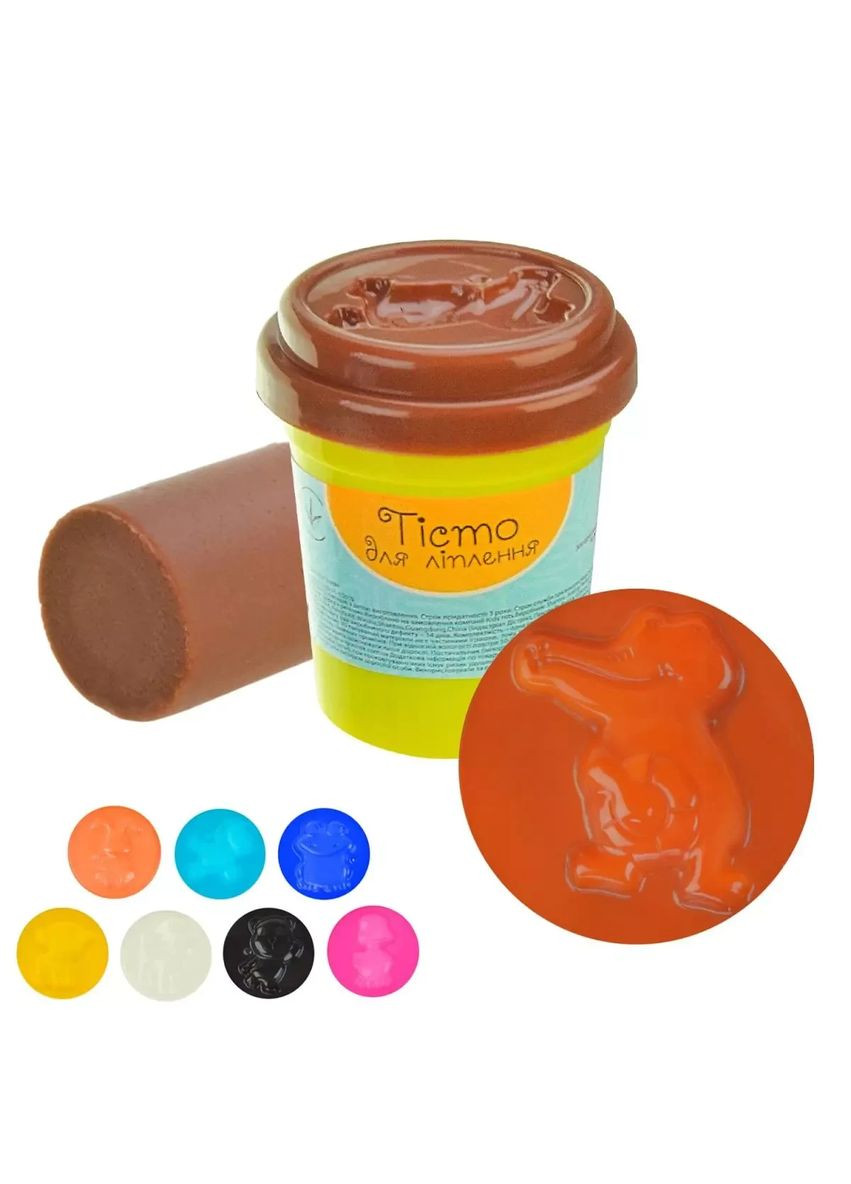 Набір тісто для ліплення PL-0607-011, коричневий, баночка 50 грам No Brand (362424277)